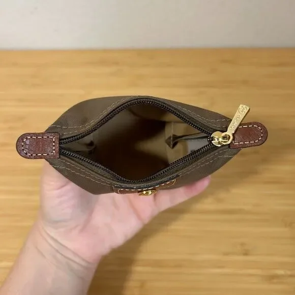 Longchamp Le Pliage Coin Purse Khaki Olive Green Nylon Mini The Original - Picture 3 of 7